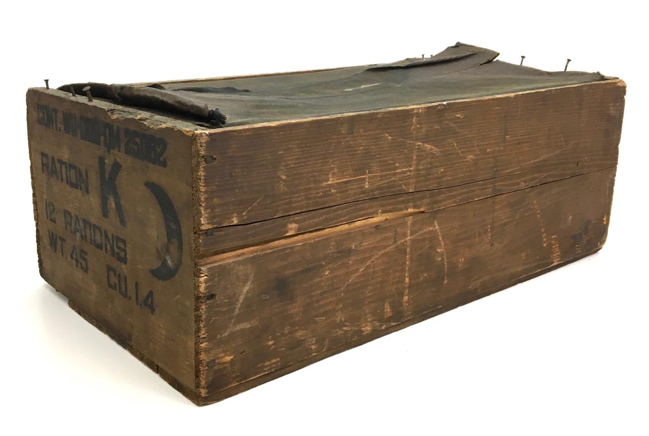 Battlefront Collectibles WW2 US K Ration Wood Shipping Crate SOLD